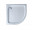 Cezares TRAY-A-R-90-550-15-W Акриловый полукруглый душевой поддон 90x90