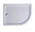 Cezares TRAY-A-RH-120/90-550-15-W-L Акриловый полукруглый душевой поддон 120x90