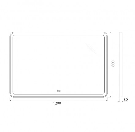 BelBagno SPC-MAR-1200-800-LED-TCH-WARMЗеркало