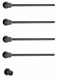 Wonzon &amp; Woghand Hamburg WW-AL314-GM Полотенцесушитель электрический встраиваемый темный графит