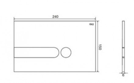 Oli I-plate 670007 кнопка смыва красный