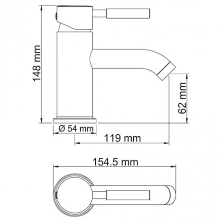 Wasserkraft Main 4105 Смеситель для раковины