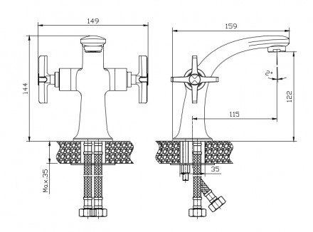 Rush Melville MV1135-11 Смеситель для раковины