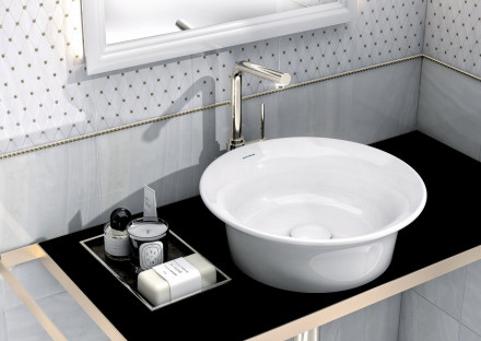 Kerama Marazzi Canaletto 40 раковина  накладная, белая глянцевая