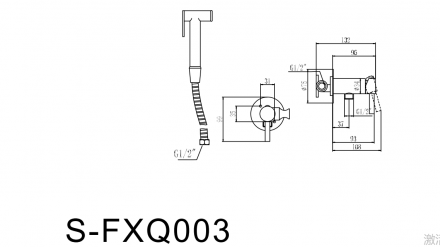 Savol S-FXQ003H смеситель с гигиеническим душем