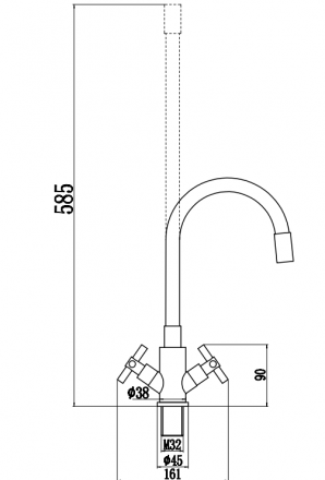 Fmark FS8442H-04 смеситель для мойки