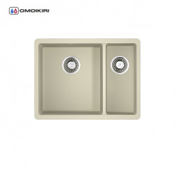 Omoikiri Kata 55-2-U-BE мойка 540x420 ваниль