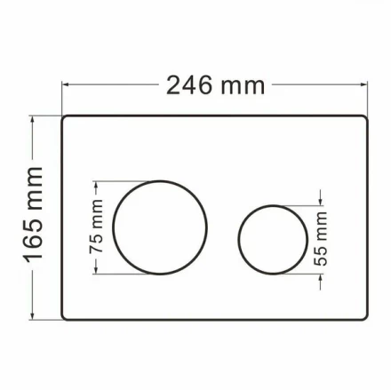 ABBER AC0121MMG Клавиши смыва матовое золото