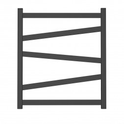 Point Феникс PN15156B П5 500x600 Полотенцесушитель водяной, черный