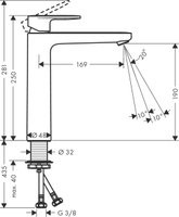 Hansgrohe Vernis Blend 71582000 смеситель для раковины