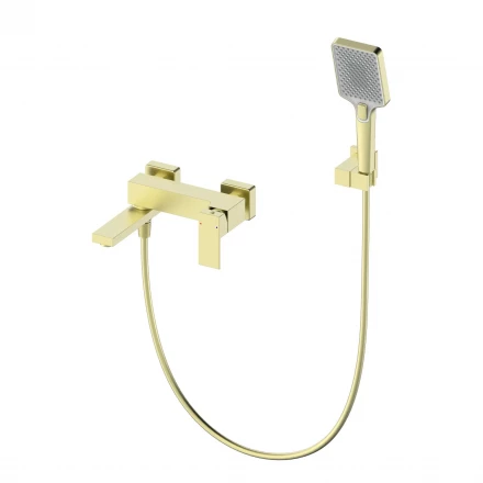 Wonzon &amp; Woghand Cube WW-88639016-BG Смеситель для ванны с душем темный графит