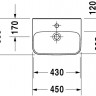 Duravit Durastyle 0708450000 Раковина 45см Duravit Durastyle 0708450000 Раковина 45см
