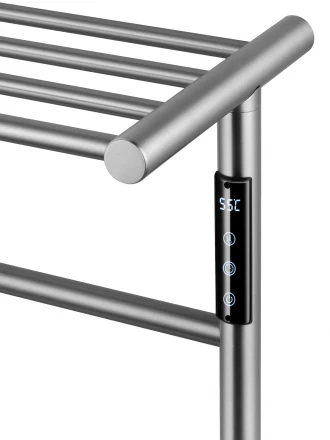 Wonzon &amp; Woghand Bonn WW-AL402-BR Полотенцесушитель электрический с полкой темный графит