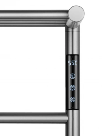 Wonzon &amp; Woghand Bonn WW-AL402-BR Полотенцесушитель электрический с полкой темный графит
