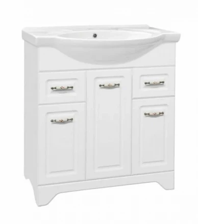 Style Line Олеандр-2 75 Люкс Тумба с раковиной белая