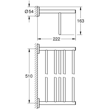 Grohe Baucosmopolitan 40462001 Полка для полотенец