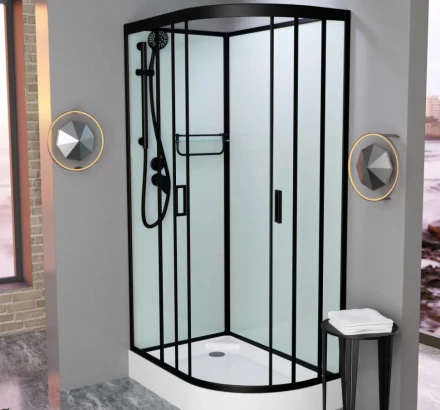 Frank F412L М Black 214014 душевая кабина без крыши