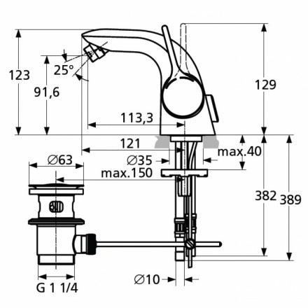 Ideal Standard Melange A4268AA смеситель для биде