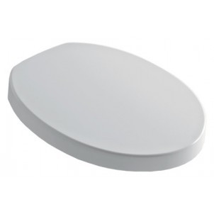 Kerasan Cento Ovale 358801 Сидение овальное из термопласта белое с петлями хром soft close
