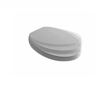 Kerasan Cento Ovale 358801 Сидение овальное из термопласта белое с петлями хром soft close