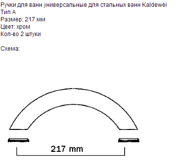 KALDEWEI 587670000999 Ручки хром