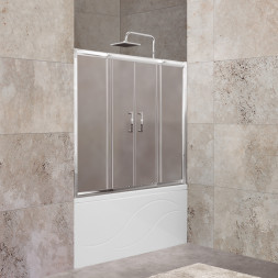 BelBagno UNIQUE-VF-2-150/180-140-M-Cr душевая шторка на ванну