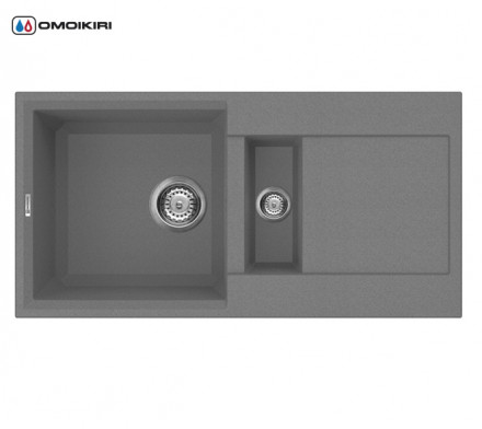 Omoikiri Sakaime 86-2-PL мойка 860x465 платина