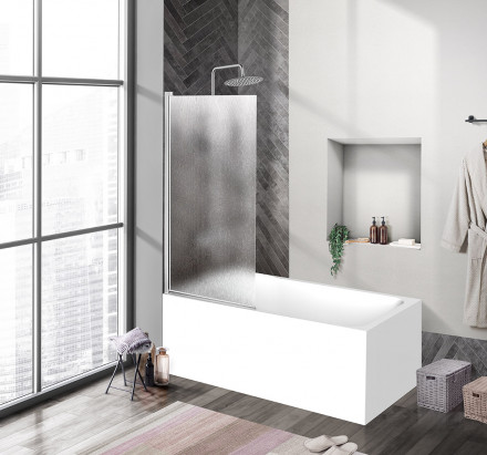 BelBagno UNO-V-1-90/150-CH-CR душевая душевая шторка на ванну на ванну