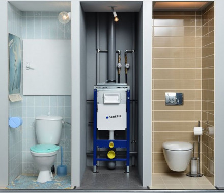 Geberit Duofix Plattenbau 458.122.11.1 инсталляция для подвесного унитаза с клавишей Delta 21