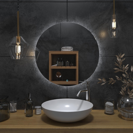 Onika Сола 100 с LED зеркало подсветкой, круглое