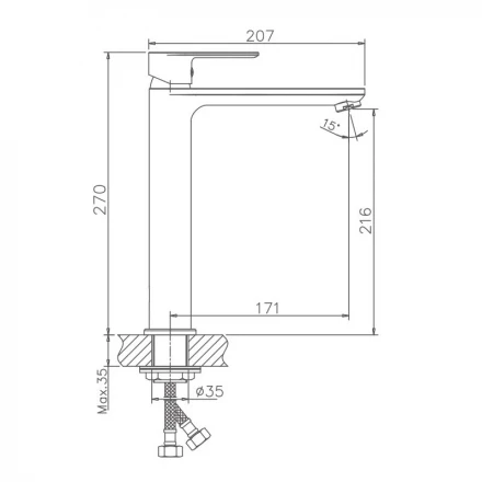 Haiba HB11505-8 Смеситель для раковины