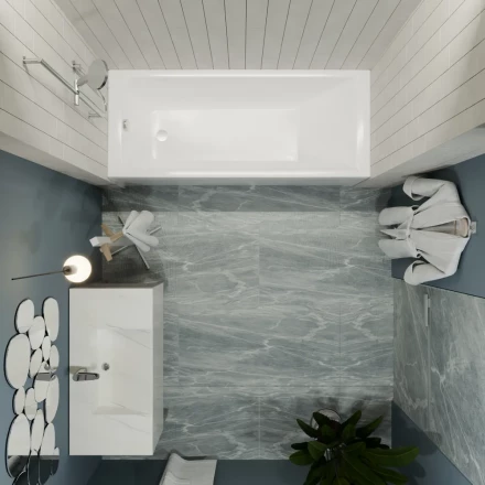 1ACReal Тори 150 акриловая ванна 150x70
