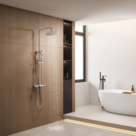 Santiline SL-9006 Душевая стойка для ванны с термостатом