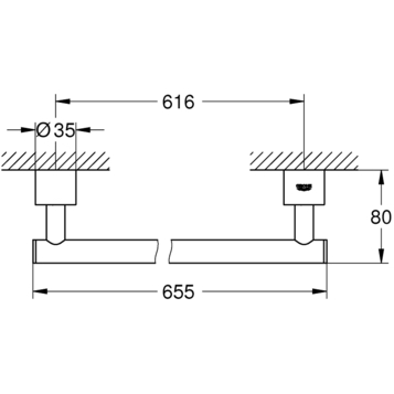 Grohe Atrio 40309003 Полотенцедержатель