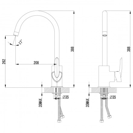 Lemark Mars LM3505C смеситель для кухни