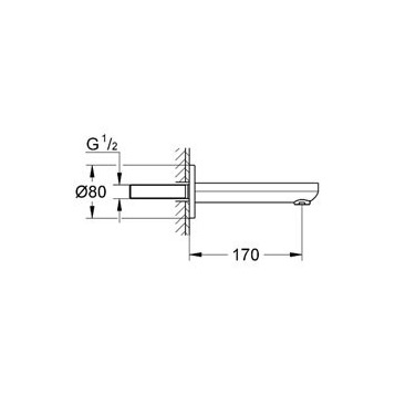 Grohe Eurosmart Cosmopolitan 13261 000 Излив 17 см