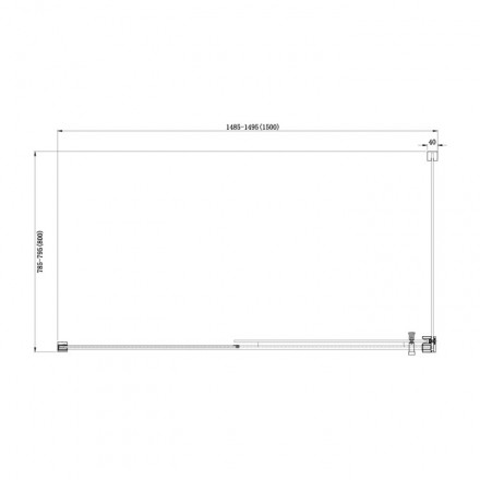 Aquanet Delta NPE1131 Душевой угол 150x80