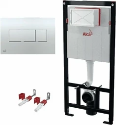 AlcaPlast Alcadrain Set 3в1 Комплект инсталляция с клавишей M371 хром