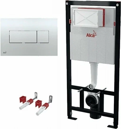 AlcaPlast Alcadrain Set 3в1 Комплект инсталляция с клавишей M371 хром
