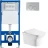 Cerutti SPA Комплект Инсталляция CR555 + Подвесной безободковый унитаз CT9034 + Кнопка смыва CR05CH