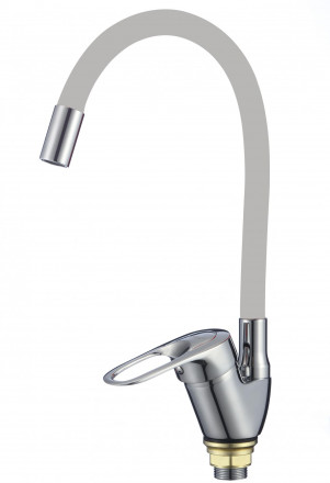 Fmark FM4104-04 смеситель с гибким цветным изливом для кухонной мойки