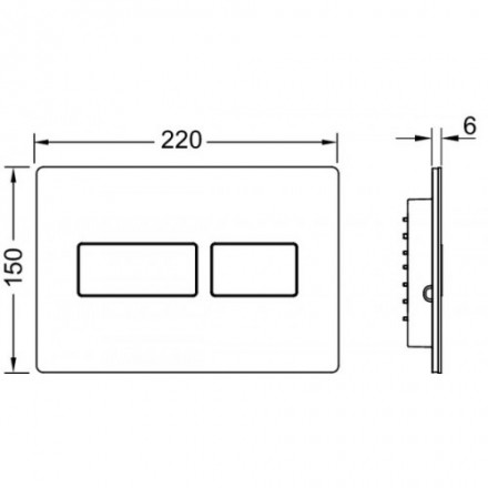 TECE Solid 9240434 клавиша смыва