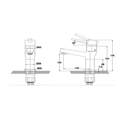 KAISER Indivi 49011 Смеситель для раковины