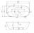 Belbagno BB28 Белая акриловая ванна 179.5x85.5