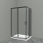 Belbagno UNO-195-AH-2-120/100-C-NERO душевой угол стекло прозрачное