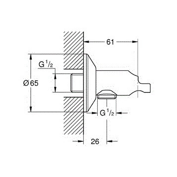 Grohe Sena Trigger Spray 26333000 шланговое подсоединение с держателем