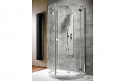 Radaway Almatea P 100x90 Душевой угол пристенный стекло графит