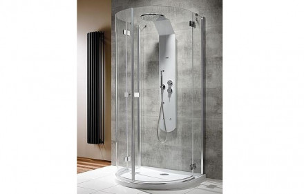 Radaway Almatea P 100x90 Душевой угол пристенный стекло графит