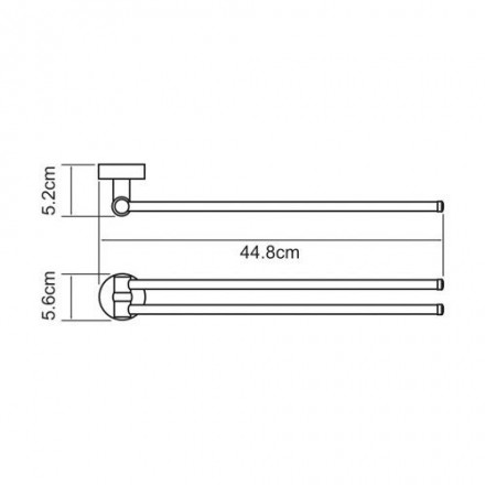 Wasserkraft Isen К-4031 Держатель полотенец рога