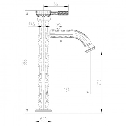 Lemark Jasmine LM6609ORB смеситель для раковины